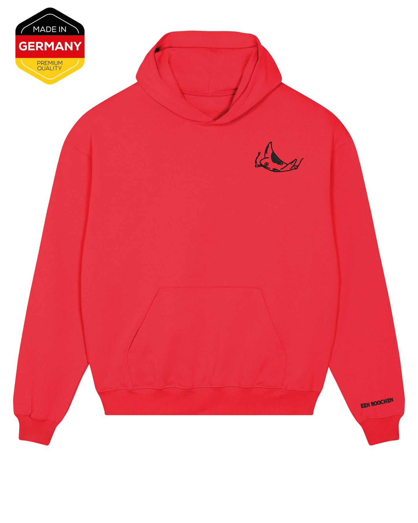 EEN ROOCHEN Hoodie schwarzer Rochen